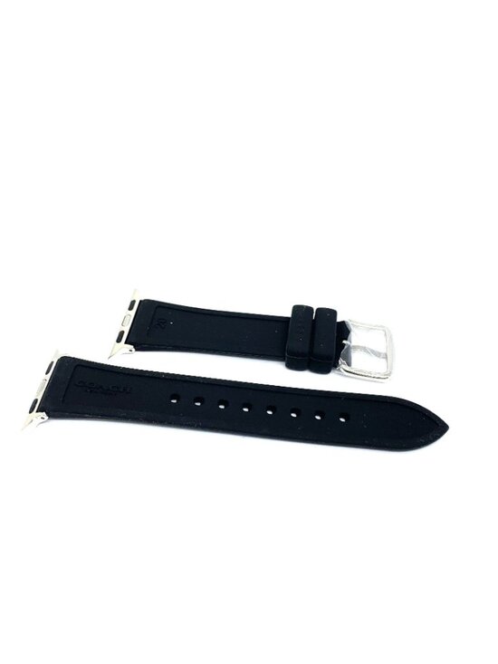 Coach Apple Watch Band Women\'s Smartwatch Black Rubber Strap 38/40/41mm 1400269 main image 4